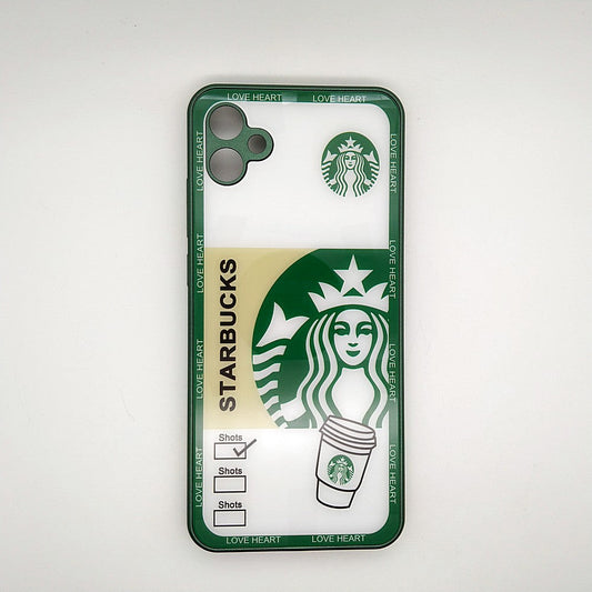A04E Starbucks Series High Quality Perfect Cover Full Lens Protective Transparent TPU Case For Samsung A04E