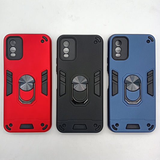 Nokia C32 Hard PC Case with ring holder Shockproof Slim back Cover