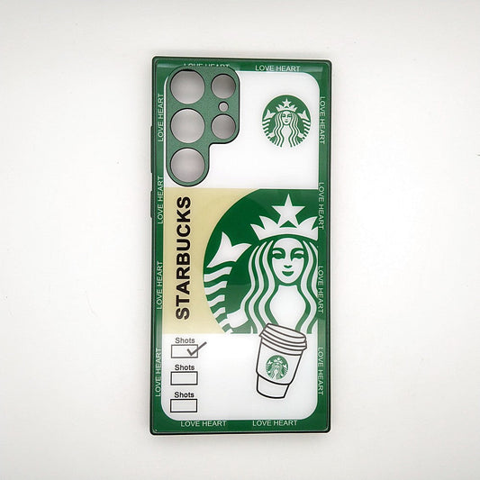 S22 Ultra Starbucks Series High Quality Perfect Cover Full Lens Protective Transparent TPU Case For Samsung S22 Ultra