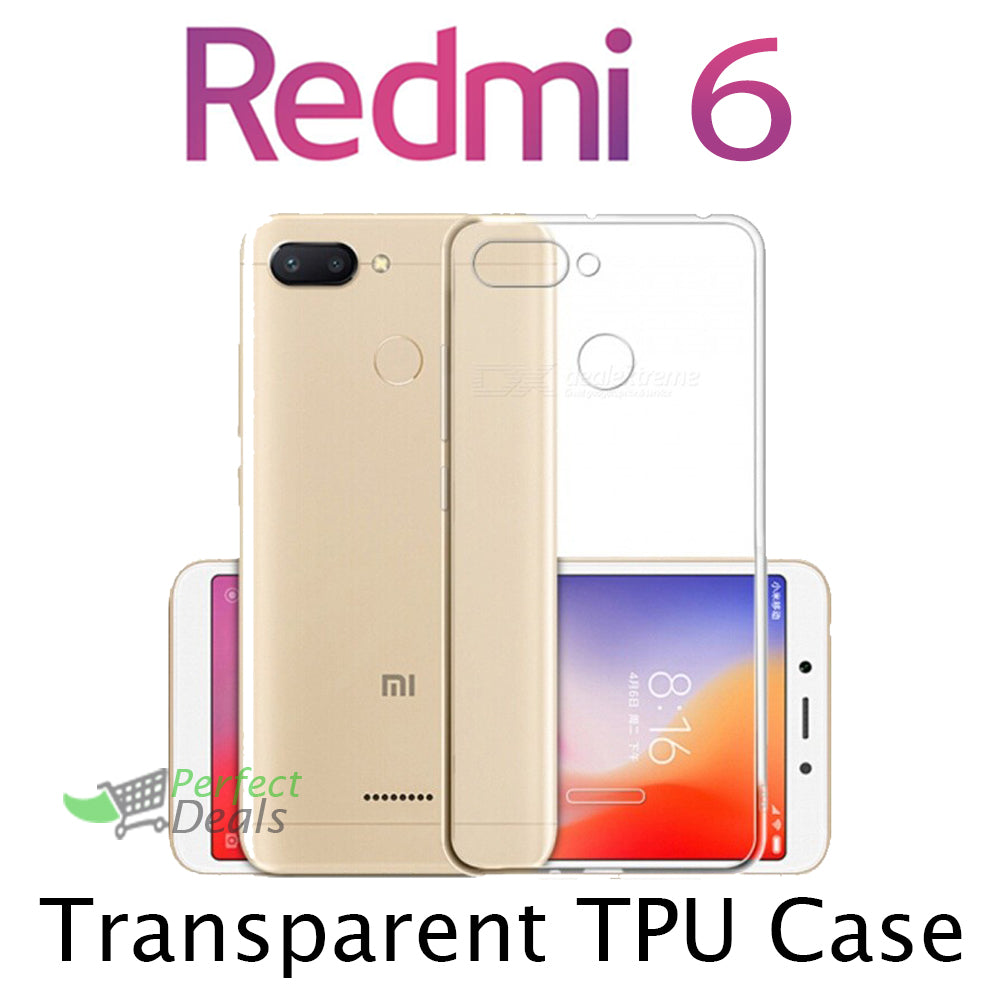 Transparent Clear TPU Case for Redmi 6