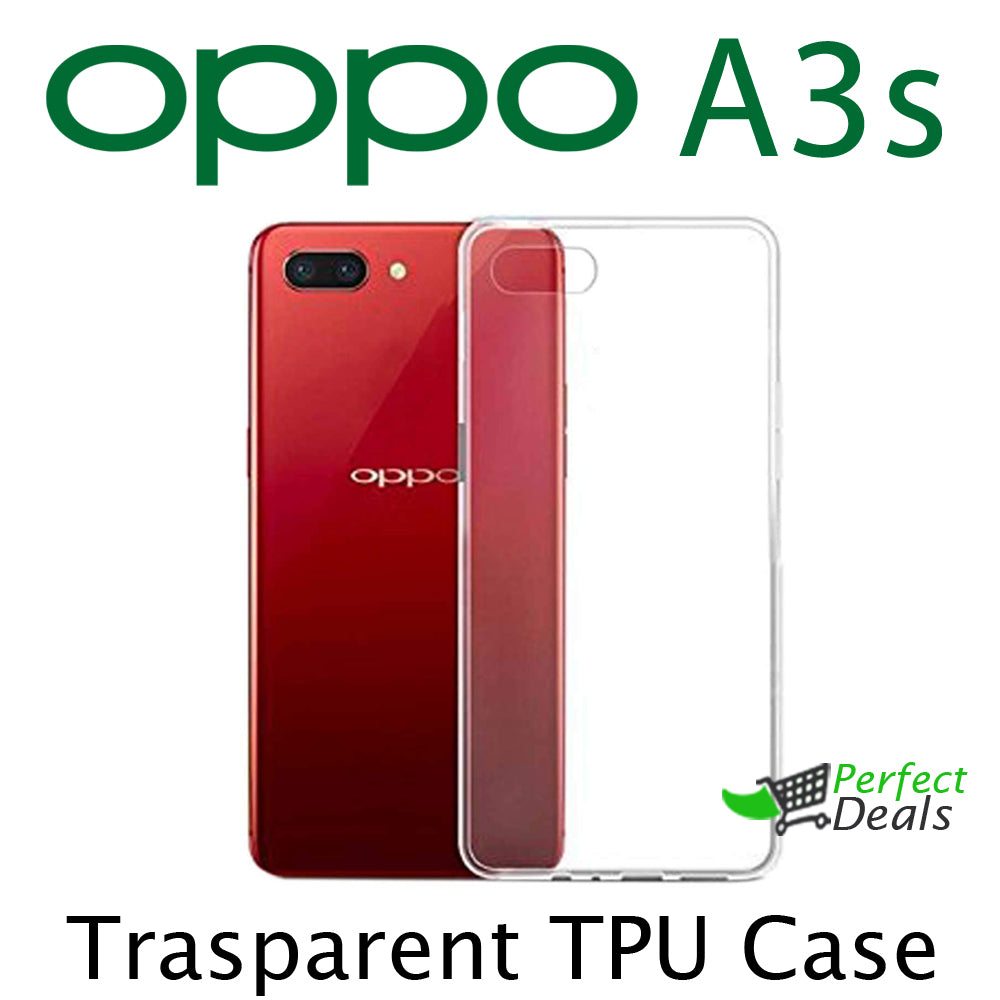Transparent Clear TPU Case for OPPO A3s