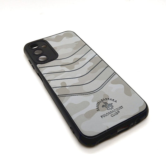 Samsung M14 POLO clothe texture case velvet Back Cover Grey