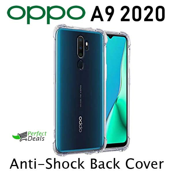 AntiShock Clear Back Cover Soft Silicone TPU Bumper case for OPPO A9 2020