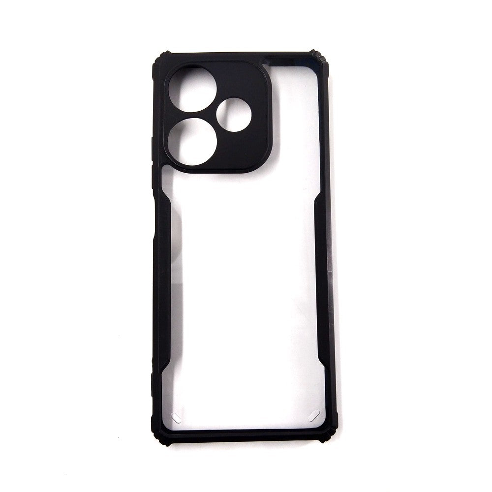 infinix Hot 30 4G case Matte Black Back Cover Soft Silicone TPU Bumper case