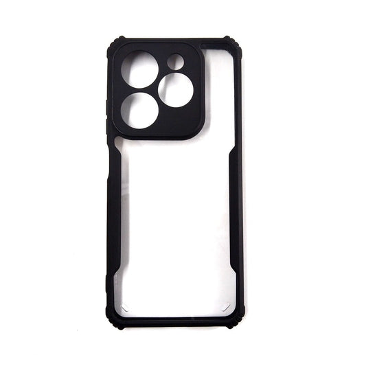 infinix Hot 40i case Matte Black Back Cover Soft Silicone TPU Bumper case