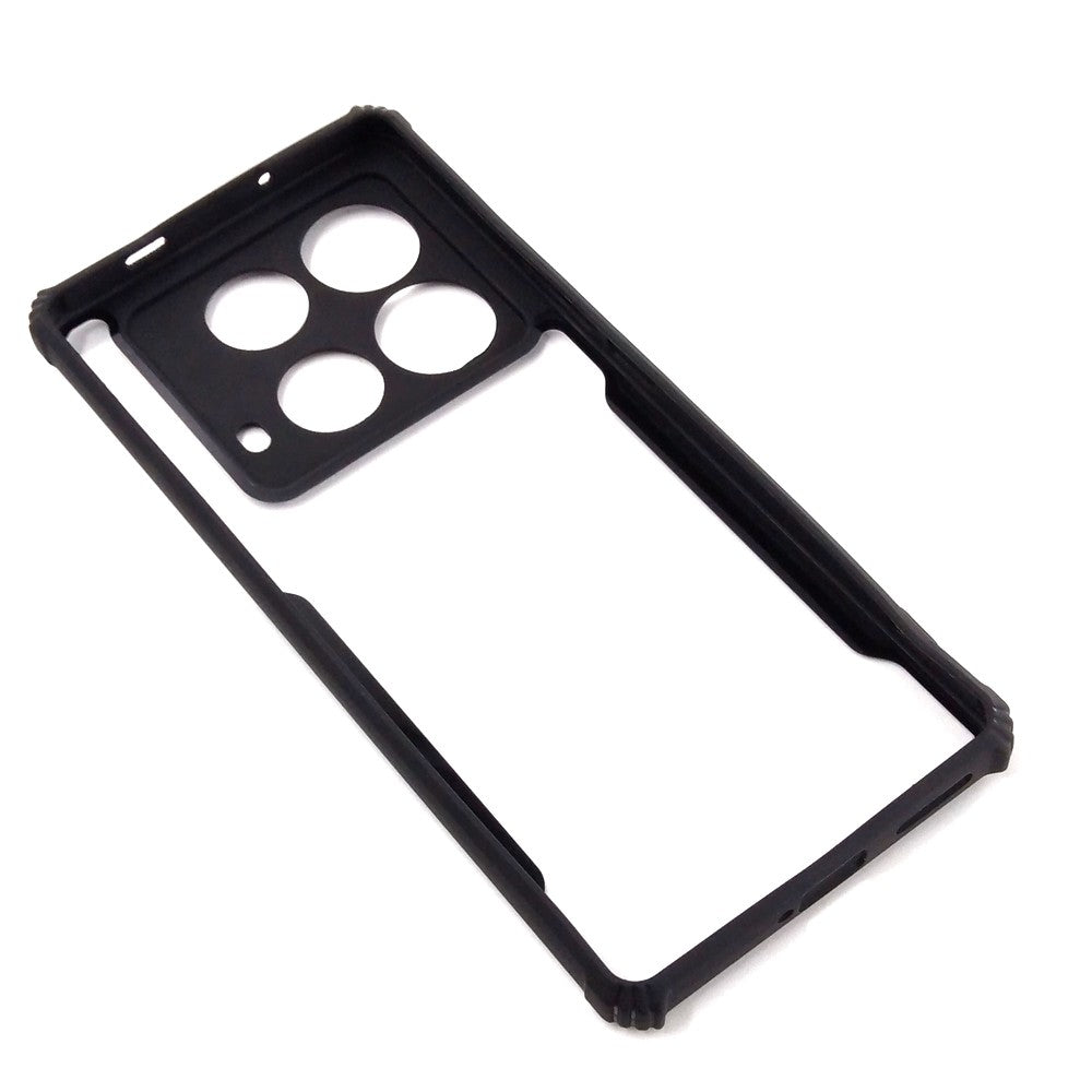 infinix Note 40 4G case Matte Black Back Cover Soft Silicone TPU Bumper case