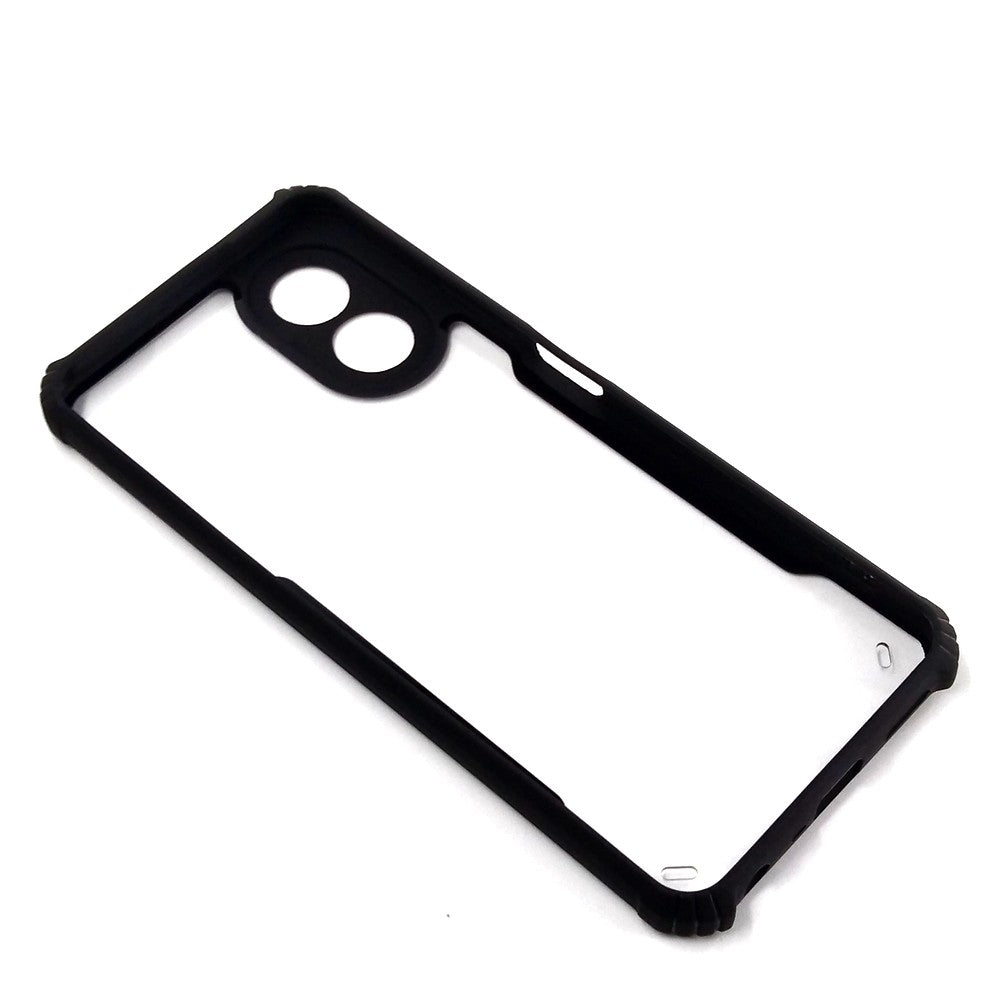OPPO A38 case Matte Black Back Cover Soft Silicone TPU Bumper case