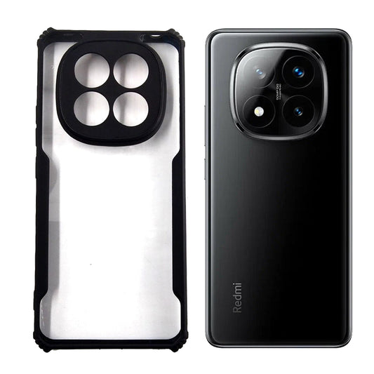 Redmi Note 14 Pro case Matte Black Back Cover Soft Silicone TPU Bumper case