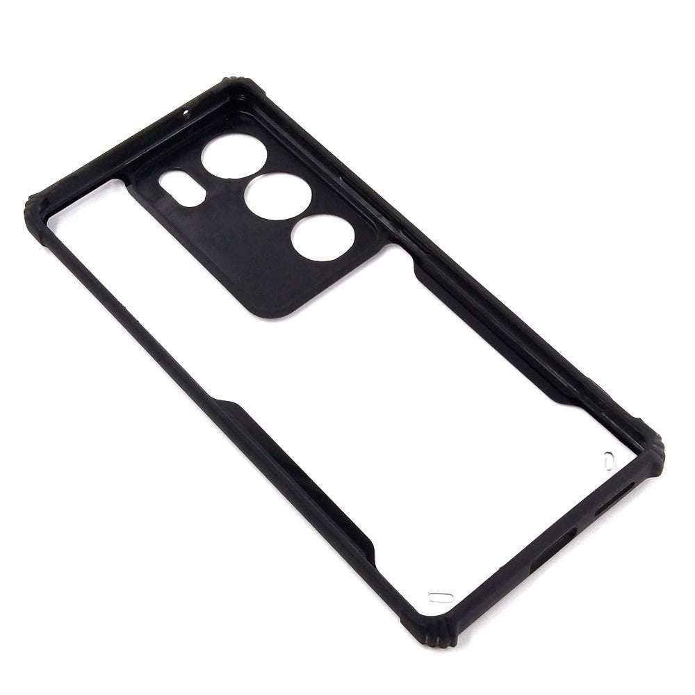 Vivo V29 case Matte Black Back Cover Soft Silicone TPU Bumper case