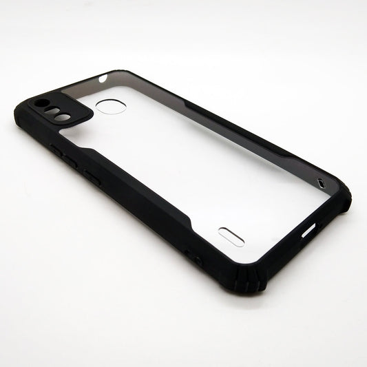 itel A48 iPaky Case Back Cover Matte Black TPU Bumper case