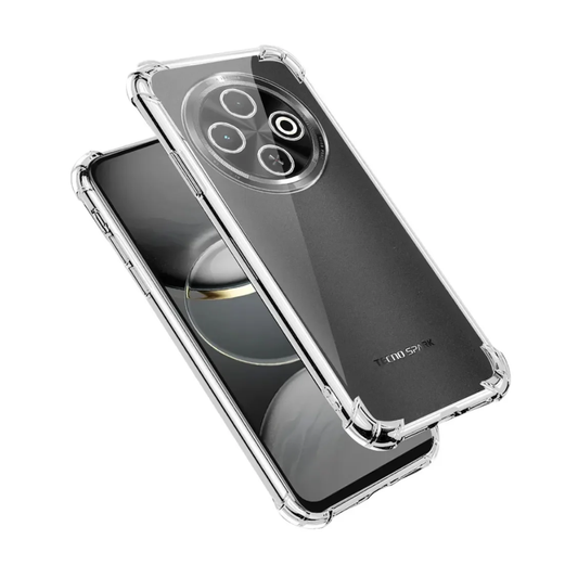 Tecno Spark 30C Clear Anti-Shock Case Reinforced Corner Bumper Cover