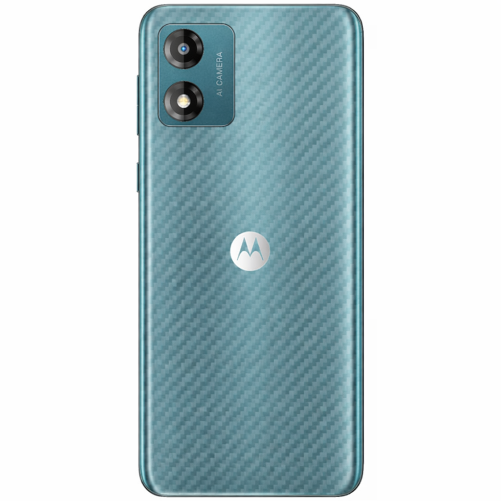 Motorola Moto E13 Carbon Back Sticker Premium Scratch Protection Skin