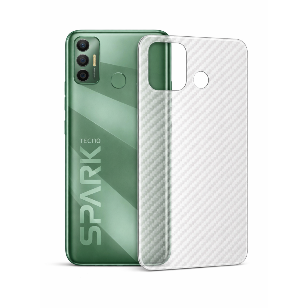 Tecno Spark 7 Carbon Back Sticker Premium Scratch Resistant Wrap