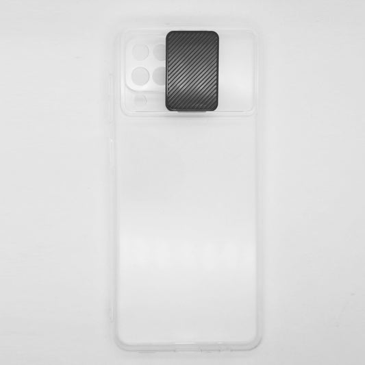 Samsung A12 Camera Slide Protection Clear Back Cover Soft Silicone TPU Bumper case