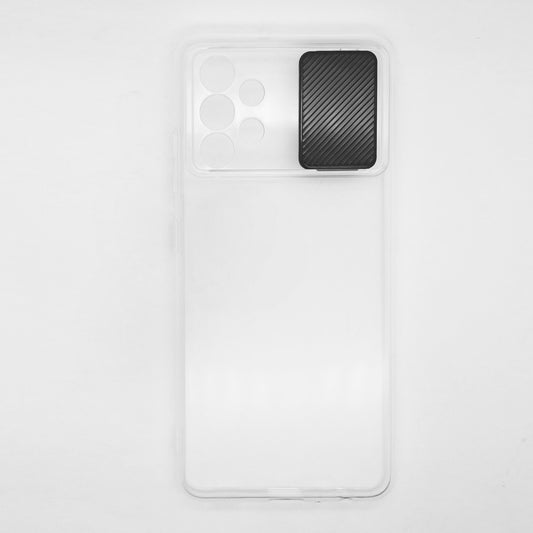 Samsung A32 Camera Slide Protection Clear Back Cover Soft Silicone TPU Bumper case