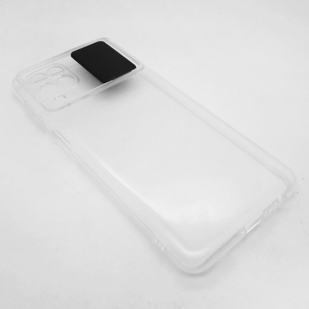 Samsung M32 Camera Slide Protection Clear Back Cover Soft Silicone TPU Bumper case