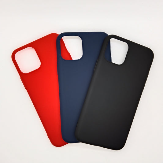 iPhone 11 Pro bundle pack of 3 Silicone case slim black red blue back covers