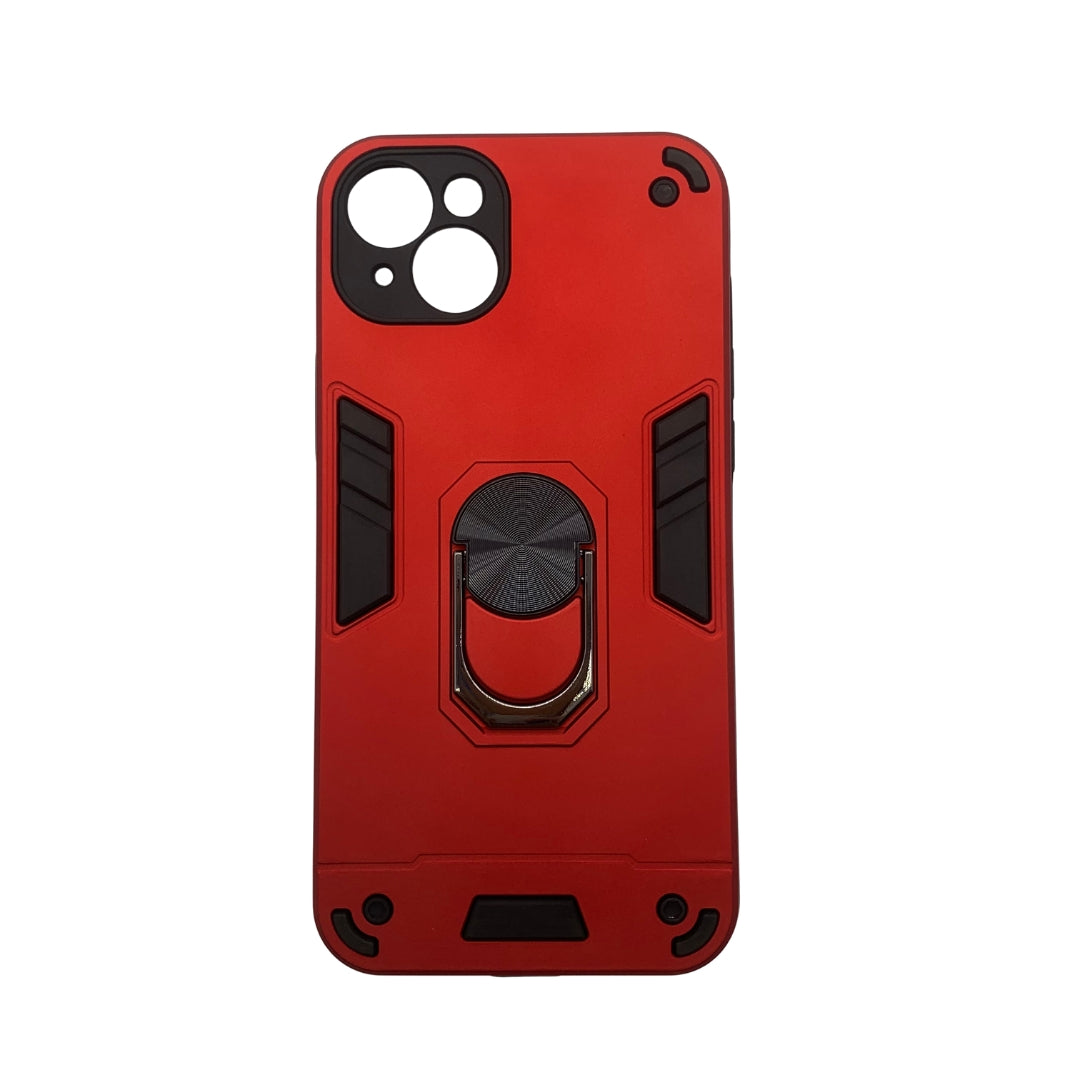 iPhone 15 Plus Hard PC Case with ring holder Shockproof Slim back Cover