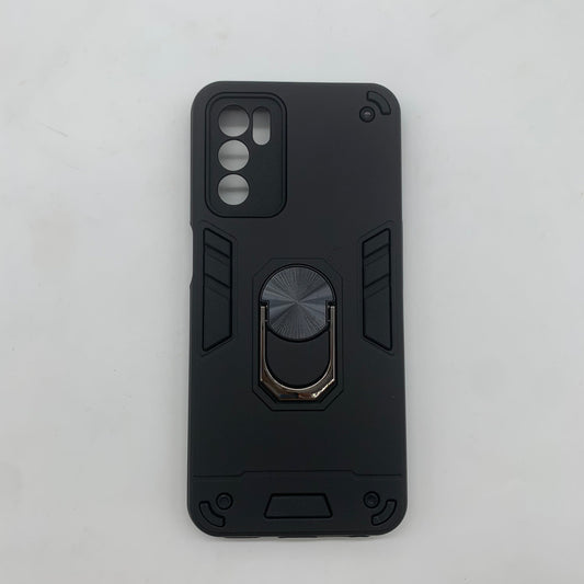 OPPO A16 Hard PC Case with ring holder Shockproof Slim back Cover