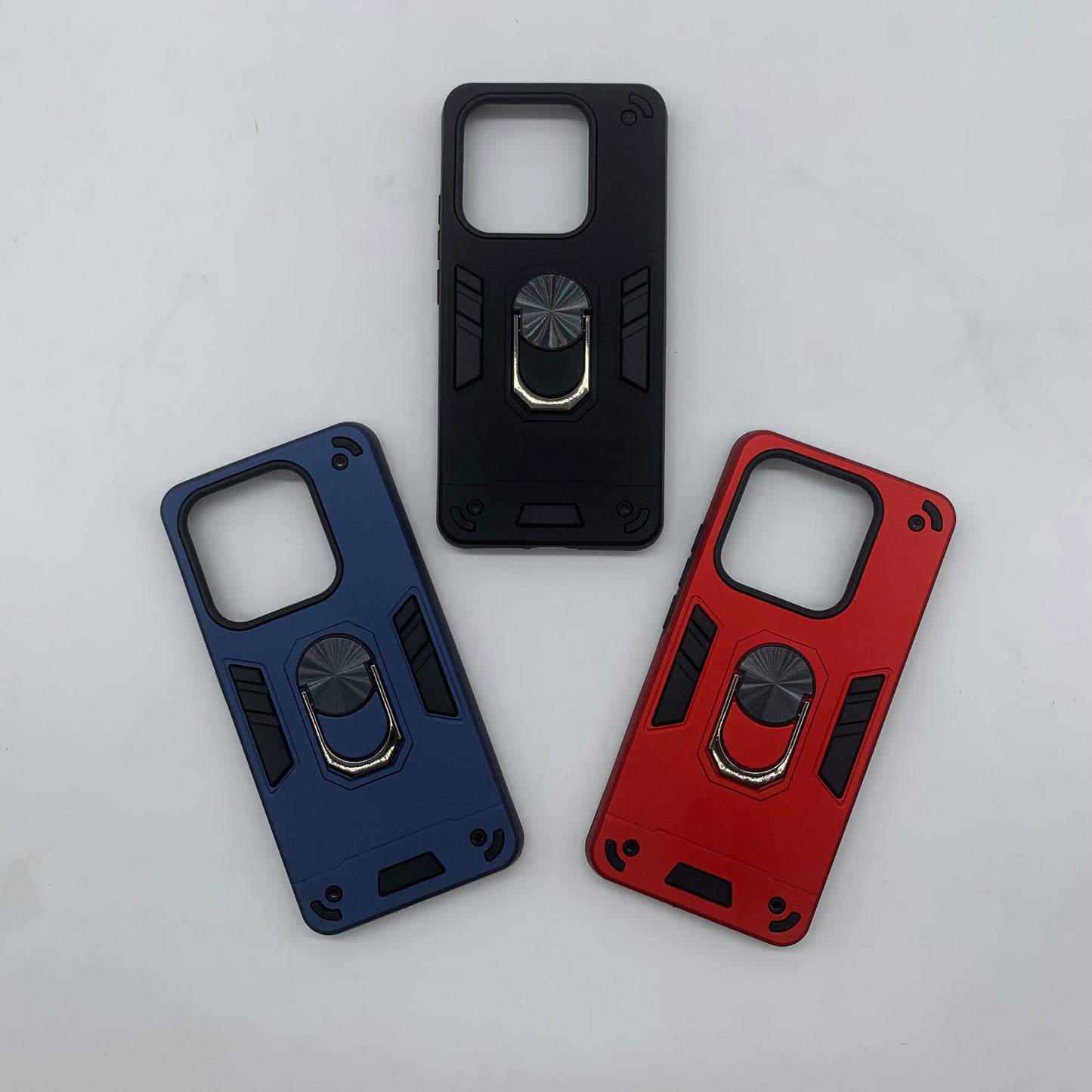 Redmi Note 14 4G Hard PC Case with ring holder Shockproof Slim back Cover