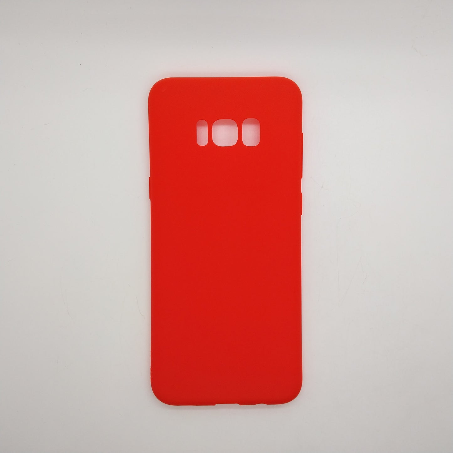Samsung S8 Plus bundle pack of 3 Silicone case slim black red blue back covers