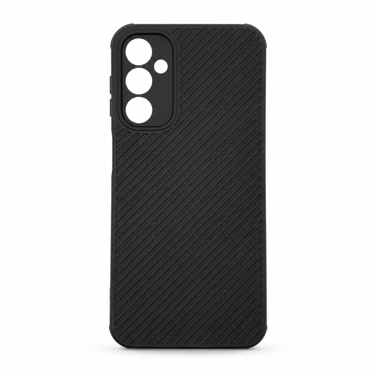 Samsung A24 Carbon Fiber texture Hard Rubber armour back cover shock-porof case