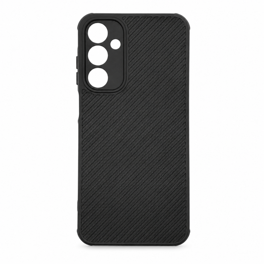 Samsung A25 Carbon Fiber texture Hard Rubber armour back cover shock-porof case
