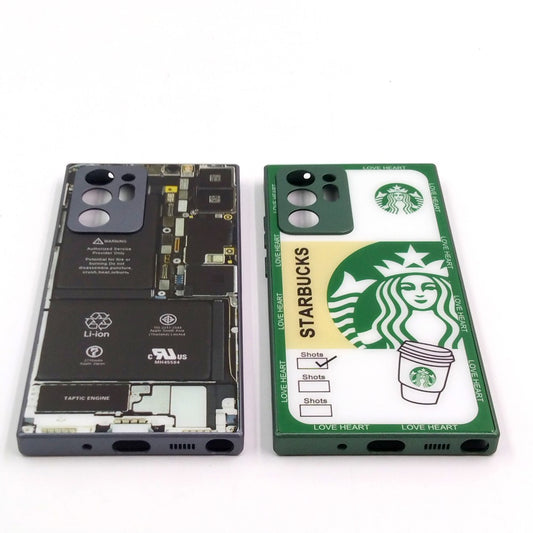 Samsung Note 20 Ultra pack of 2 Glass Back Covers Stabucks and Circuit Design