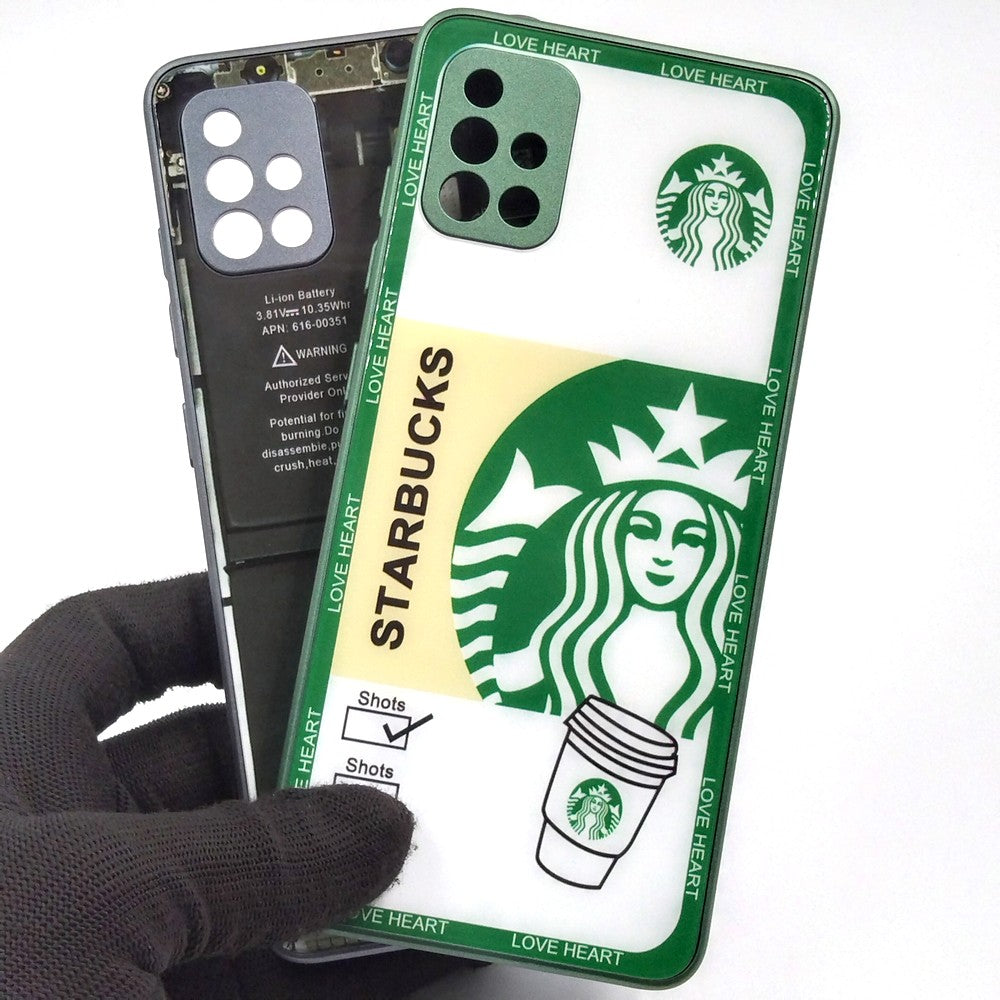 Samsung A51 pack of 2 Glass Back Covers Stabucks and Circuit Design