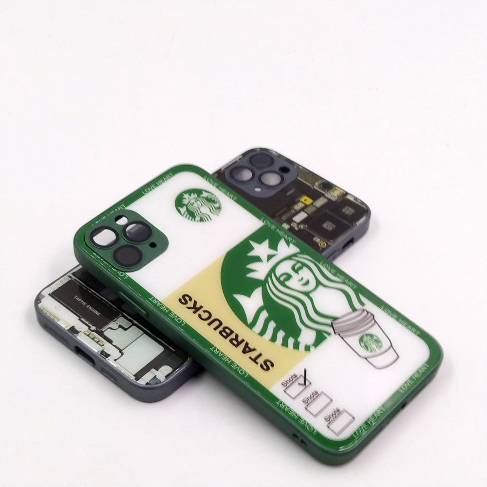 iPhone 11 Pro Max pack of 2 Glass Back Covers Stabucks and Circuit Design
