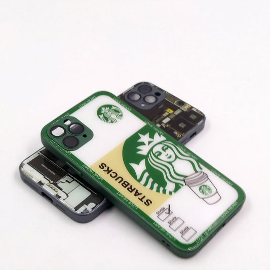 iPhone 11 Pro Max pack of 2 Glass Back Covers Stabucks and Circuit Design