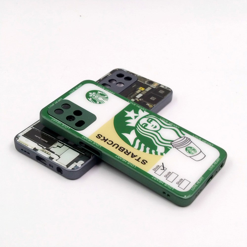 OPPO A54 pack of 2 Glass Back Covers Stabucks and Circuit Design