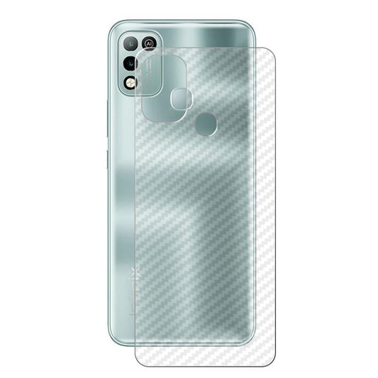Infinix Hot 10 Play Carbon Back Sticker Matte Scratch Protection Mobile Back Skin