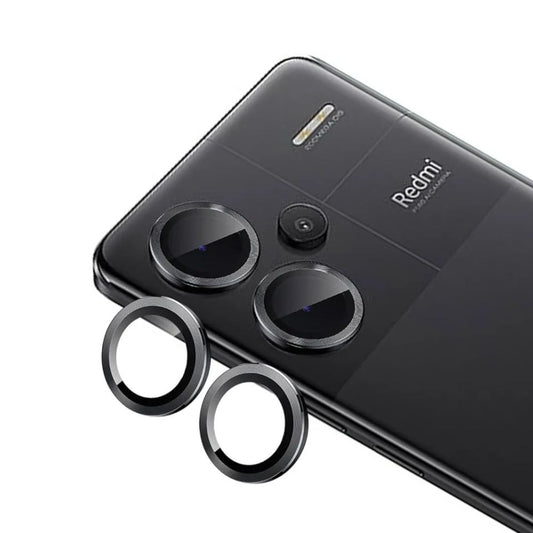 Redmi Note 12 Pro Camera Lens Protector Full Cover with Metal Ring and Ultra-Durable Tempered Glass Film for Enhanced Clarity and Protection