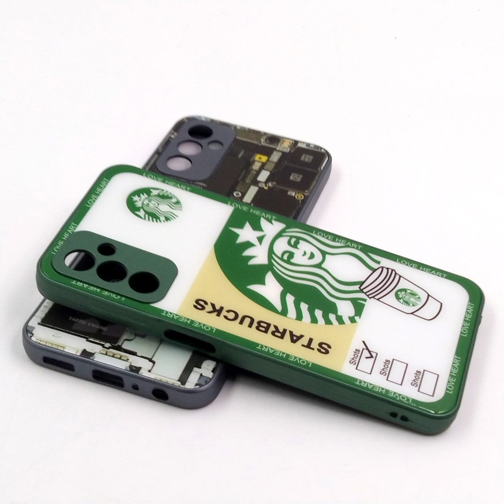 Samsung M13 pack of 2 Glass Back Covers Stabucks and Circuit Design