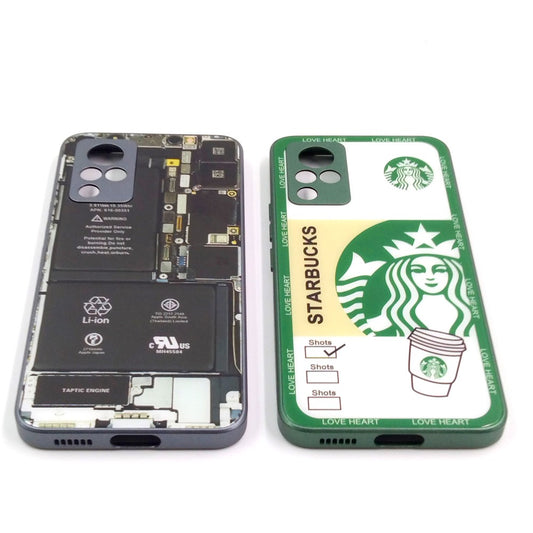 Vivo V21 pack of 2 Glass Back Covers Stabucks and Circuit Design