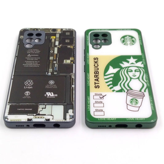 Samsung A42 pack of 2 Glass Back Covers Stabucks and Circuit Design