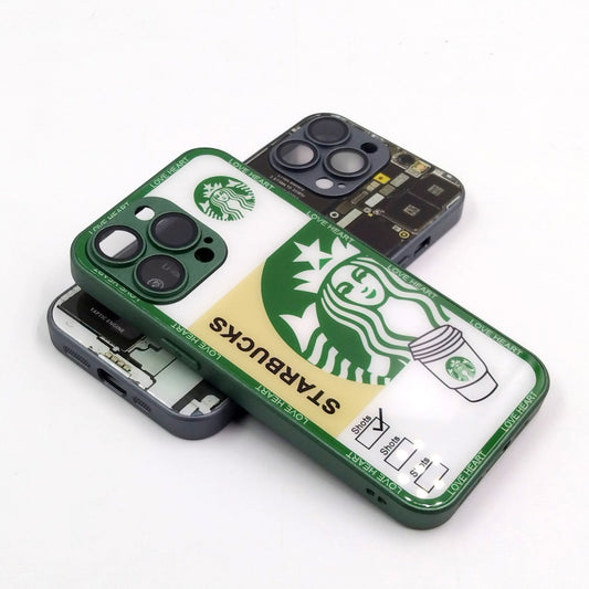 iPhone 13 Pro pack of 2 Glass Back Covers Stabucks and Circuit Design