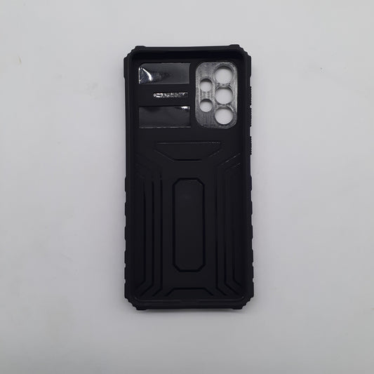Samsung A73 5G Hybrid Protective Hard TPU Ring Metal Stand Case Cover with Slide Camera Protection