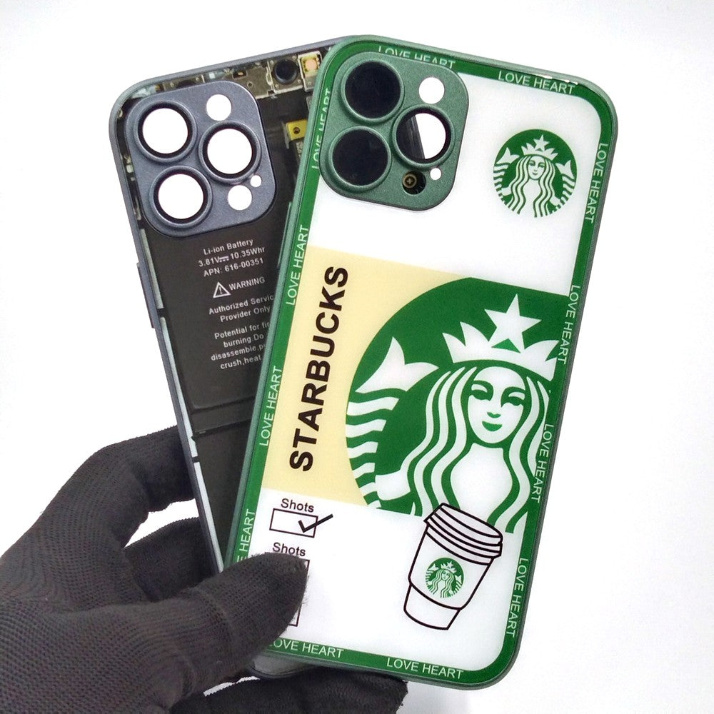 iPhone 12 Pro Max pack of 2 Glass Back Covers Stabucks and Circuit Design