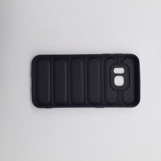 Samsung S7 Phone Case Heat Dissipation Design Strong TPU Material Durable Shockproof Full Protection Cover Black