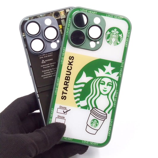 iPhone 14 Pro pack of 2 Glass Back Covers Stabucks and Circuit Design
