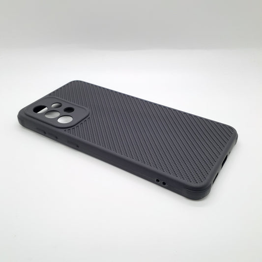 Samsung A33 5G Carbon Fiber texture Hard Rubber armour back cover shock-porof case