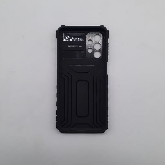 Samsung A23 Heavy Duty Protective Phone Case with Camera Slide Cover and Integrated Kickstand for Hands-Free Viewing
