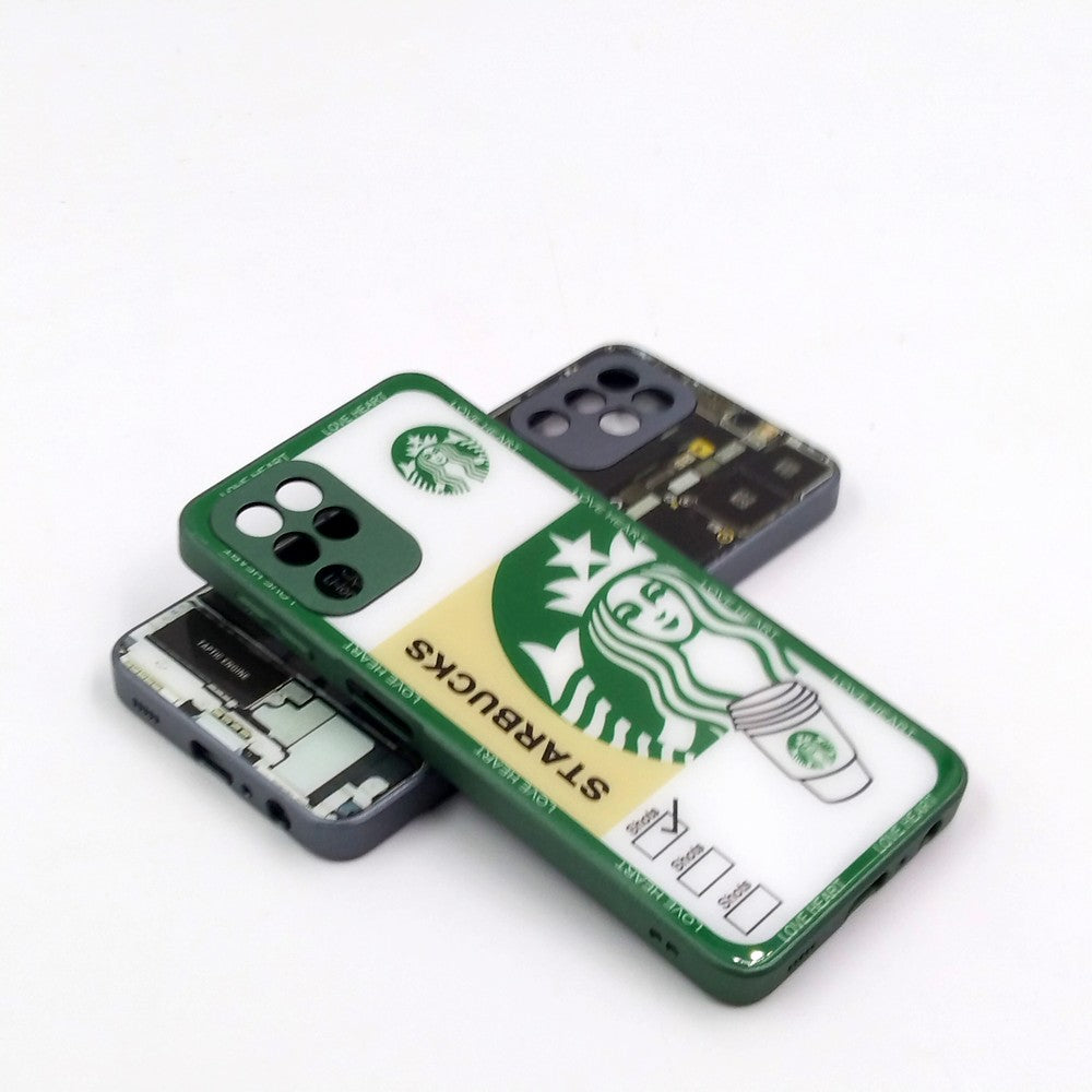 Samsung A22 pack of 2 Glass Back Covers Stabucks and Circuit Design
