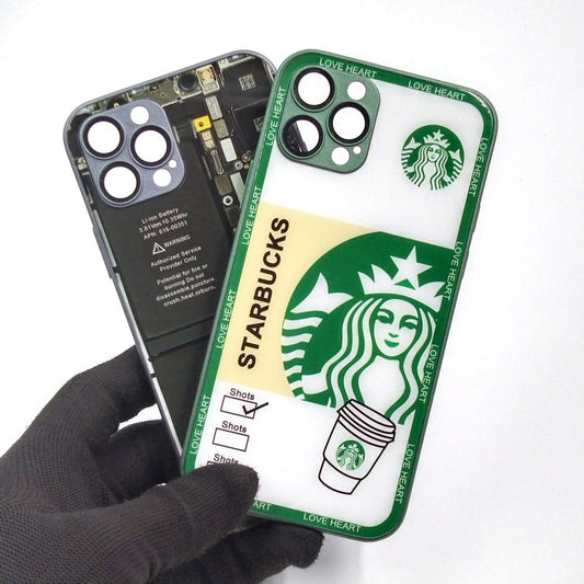 iPhone 12 Pro pack of 2 Glass Back Covers Stabucks and Circuit Design