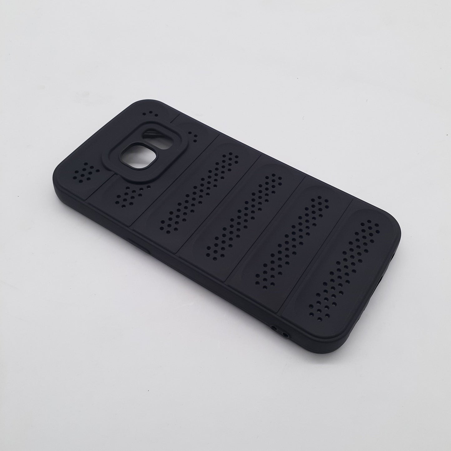 Samsung S7 Phone Case Heat Dissipation Design Strong TPU Material Durable Shockproof Full Protection Cover Black