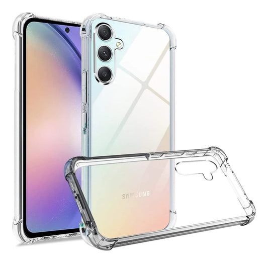 A24 4G AntiShock Clear Back Cover Soft Silicone TPU Bumper case for Samsung A25
