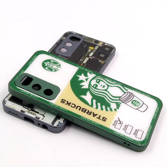 Vivo V20 SE pack of 2 Glass Back Covers Stabucks and Circuit Design