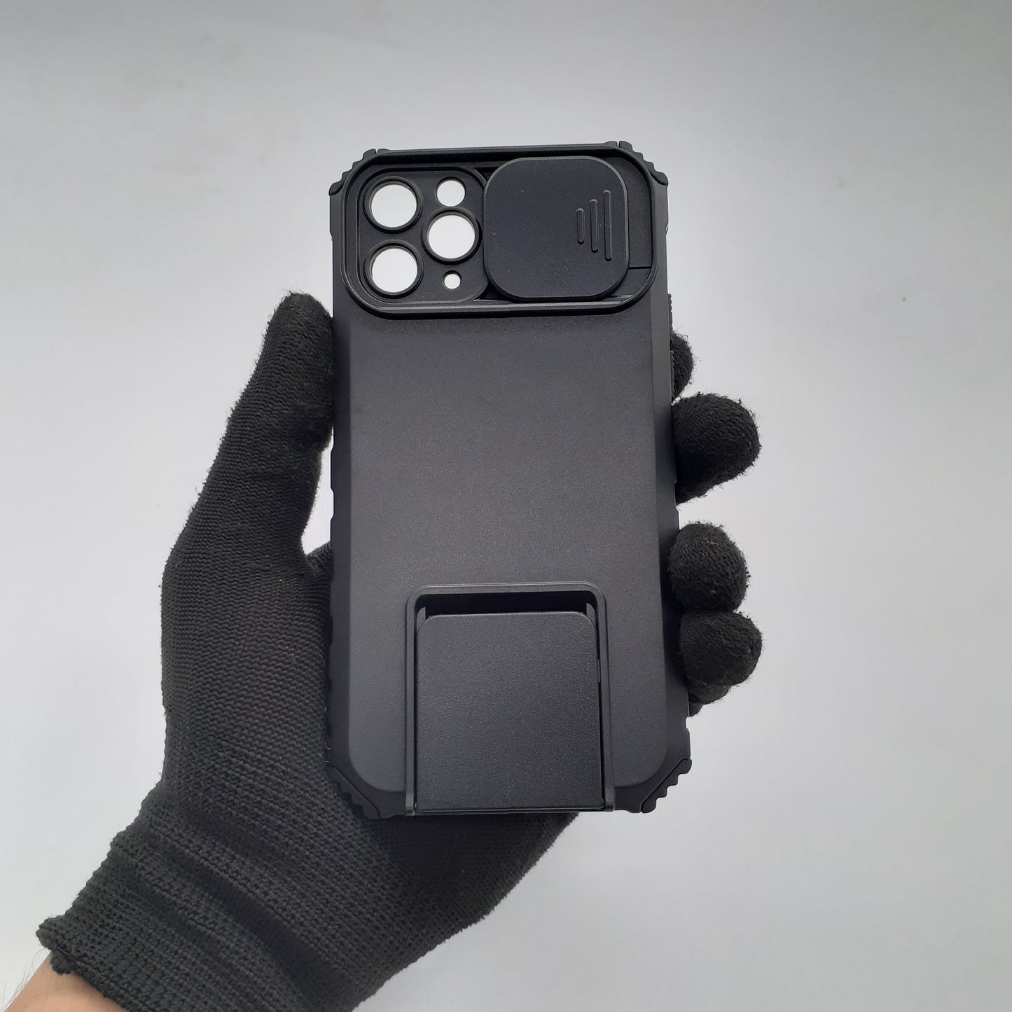 iPhone 11 Pro Heavy Duty Protective Case with Sliding Camera Cover and Integrated Kickstand for Hands-Free Viewing